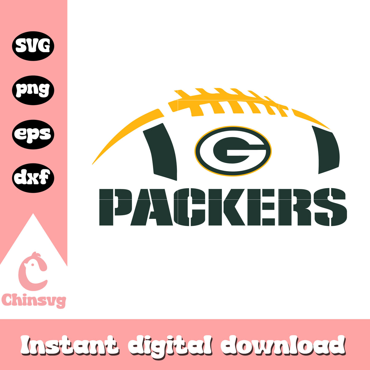 Green bay packers nfl football logo svg, green bay packers vintage logo svg