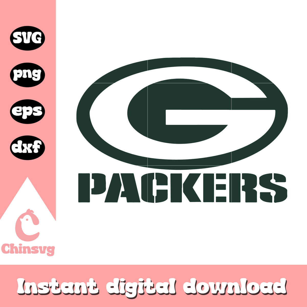 Green bay packers nfl name logo svg, green bay packers nfl football svg