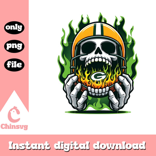 Green bay packers skullcap png, football sports logos​​ png