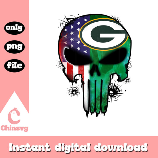 Green bay packers skull nfl png, green bay packers nfl png 