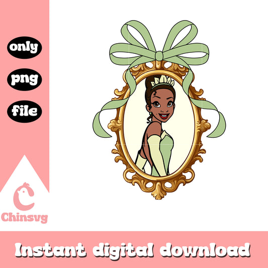 Green bow and tiana princess png, tiana disney princess png