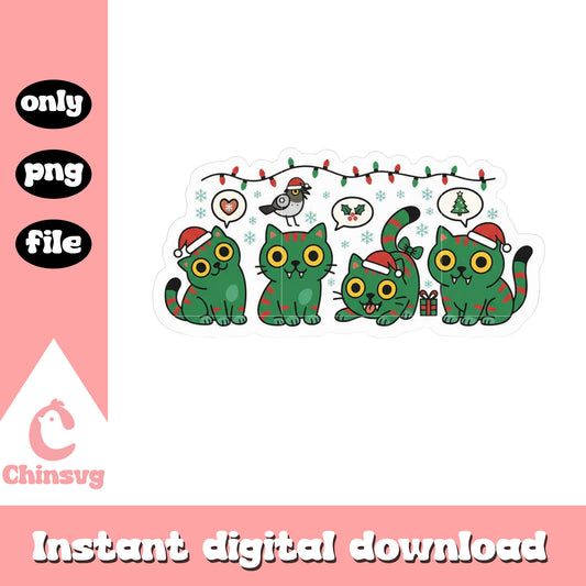 Green derpy tiger kpop christmas lights png, xmas lights png