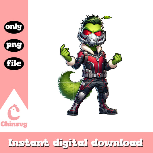 Grinch ant-man christmas png, ant man​​​​ png, grinch christmas​ png