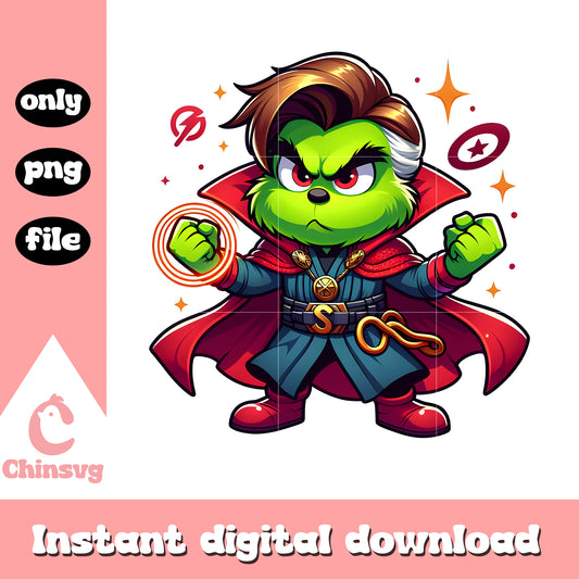 Grinch doctor strange christmas png, doctor strange christmas​ png