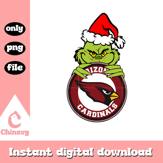 Grinch christmas arizona cardinals png, nfl cardinals png