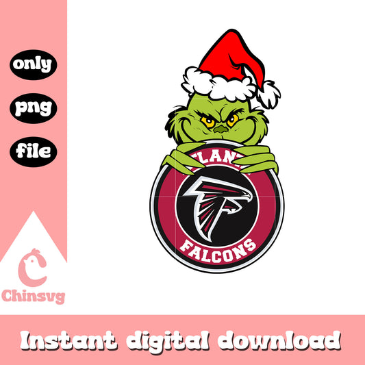 Grinch christmas atlanta falcons png, nfl atlanta falcons png
