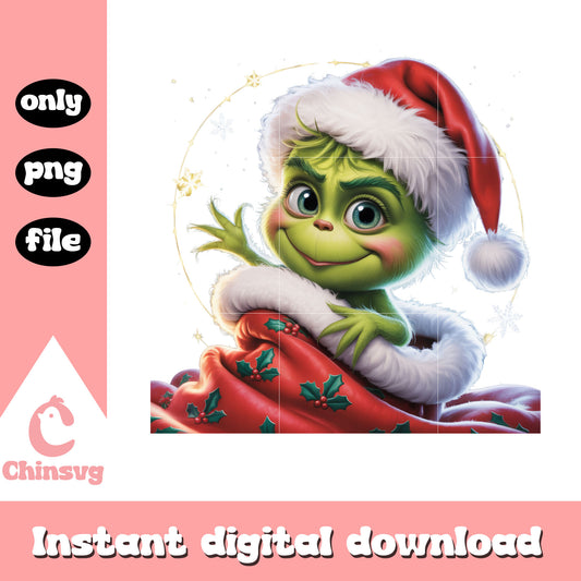 Grinch christmas blanket design png, christmas grinch images png