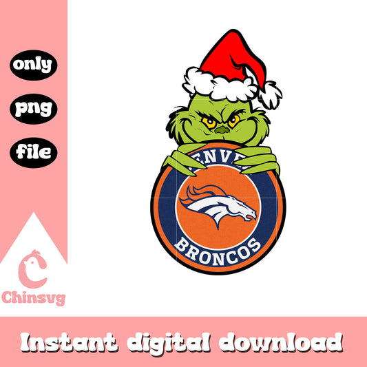 Grinch christmas denver broncos png, nfl denver broncos png