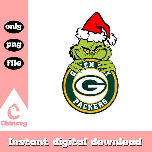 Grinch christmas green bay packers png, nfl packers png