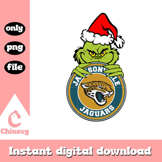 Grinch christmas jacksonville jaguars png, nfl jaguars png