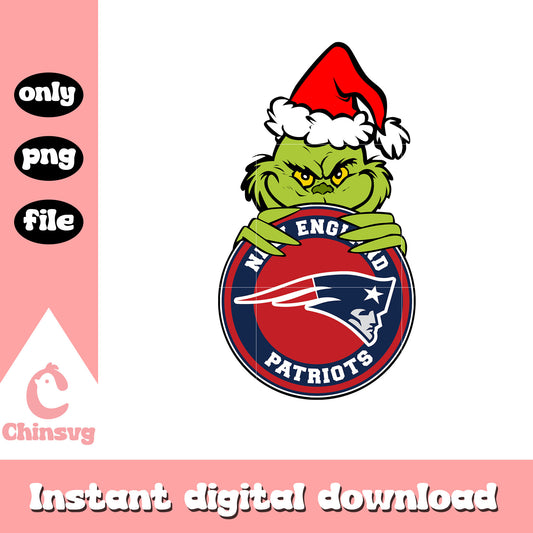 Grinch christmas new england patriots png, nfl patriots png