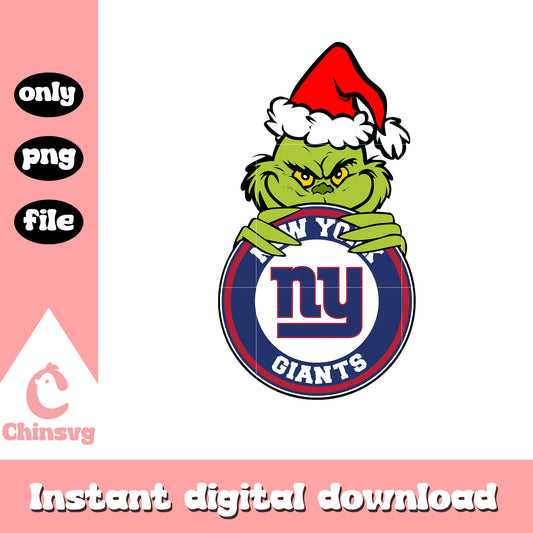 Grinch christmas new york giants png, nfl new york giants png
