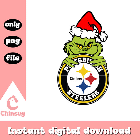 Grinch christmas pittsburgh steelers png, nfl steelers png