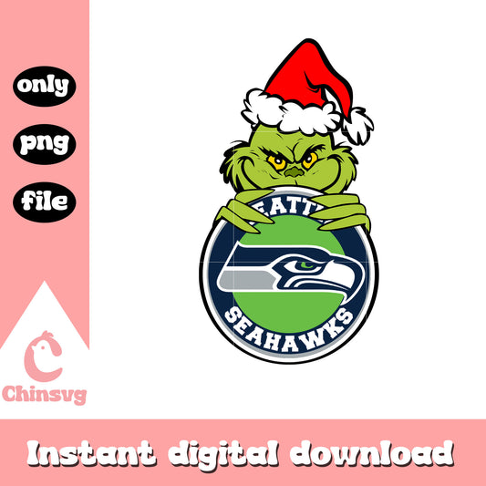 Grinch christmas seattle seahawks png, nfl seahawks png