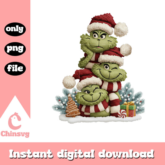 Grinch christmas tree costume png, the grinch tree png