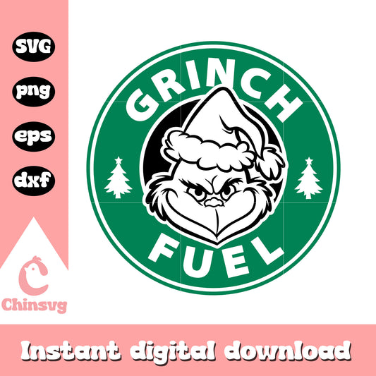 Grinches fuel logo starbucks svg, grinch starbucks svg​