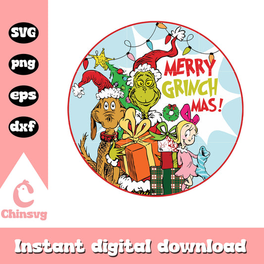 Grinch friends merry grinch mas design svg, grinchmas svg