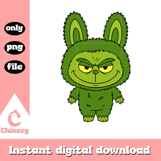 Grinch labubu christmas costume png, the grinch png