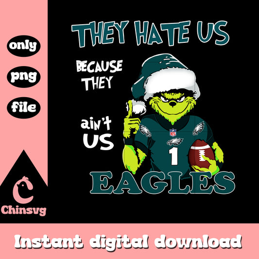 Grinch philadelphia eagles design png, grinch shoes nfl​​​ png
