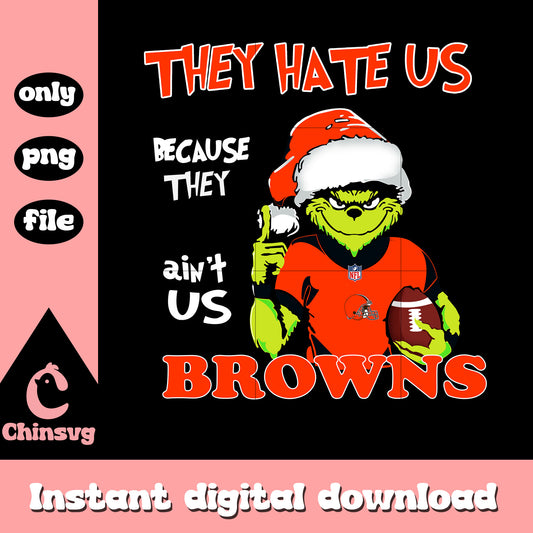 Grinch red cleveland browns png, 32 nfl football logos​​ png