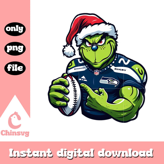 Grinch seahawks logo design png, nfl seattle seahawks​​ png