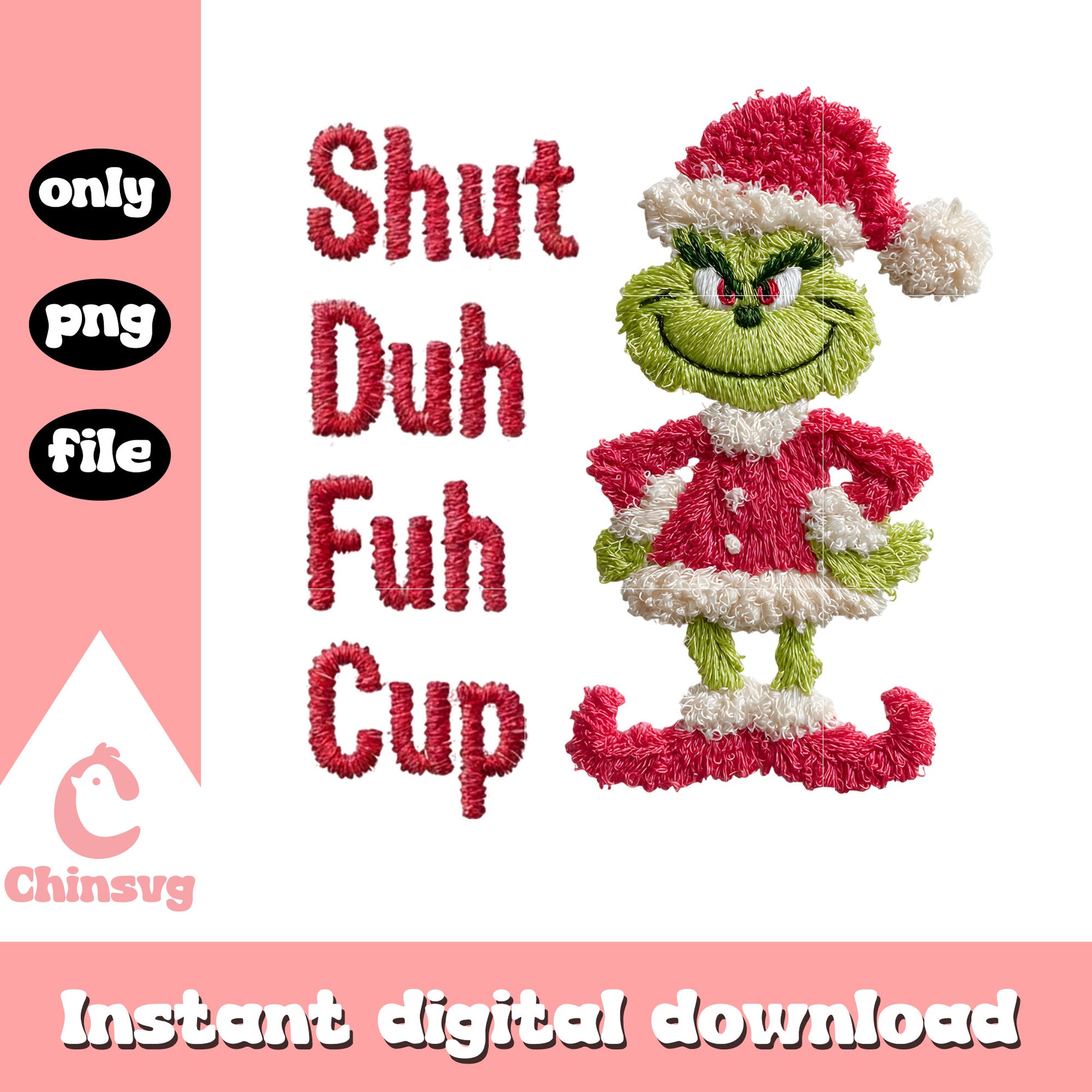 Grinch shut duhfuh cup patchwork png, grinch cast png