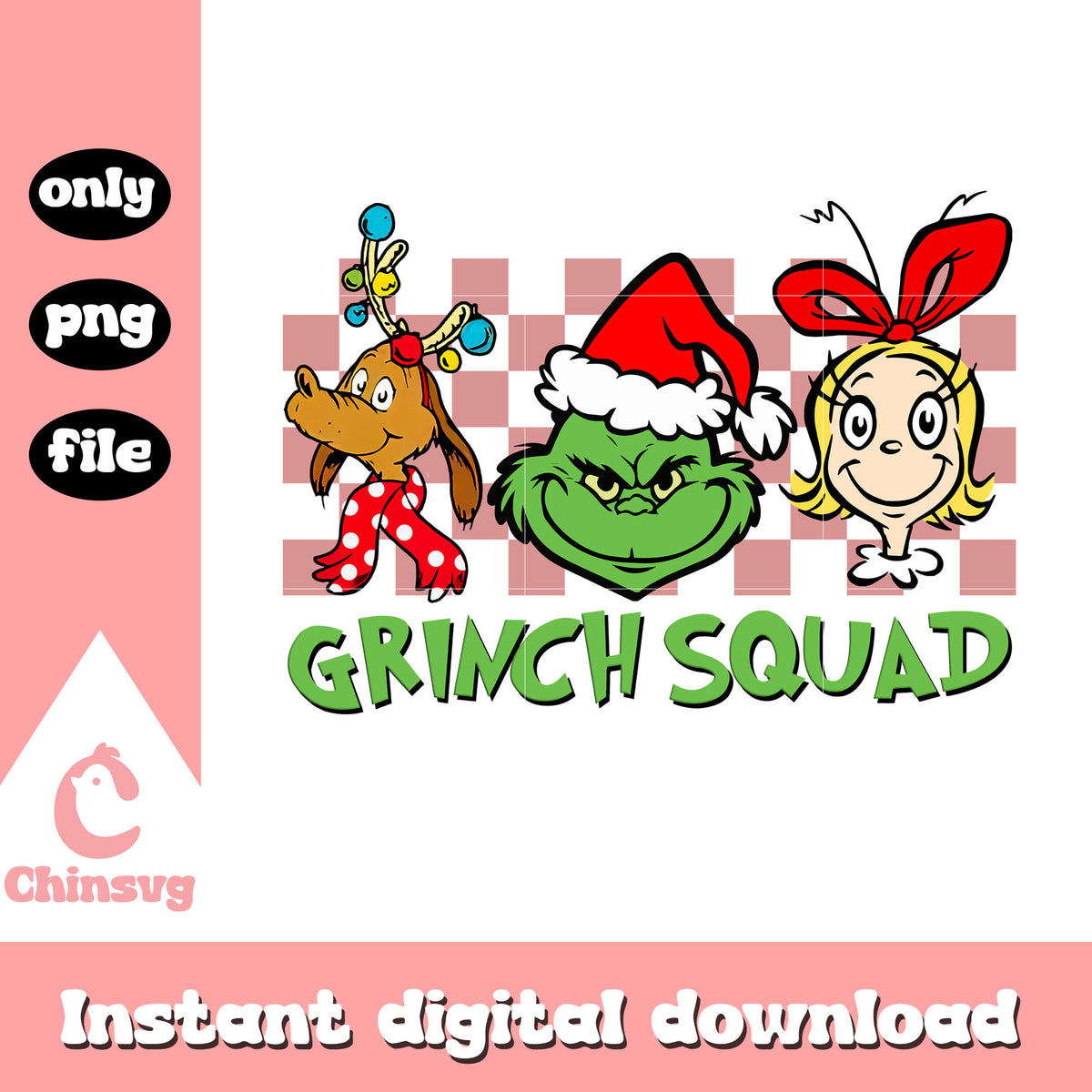 Grinch squad friends face christmas png, grinch and friends png