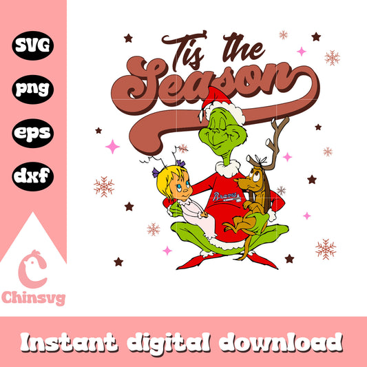 Grinch tis the season svg, tis the season svg, grinch svg