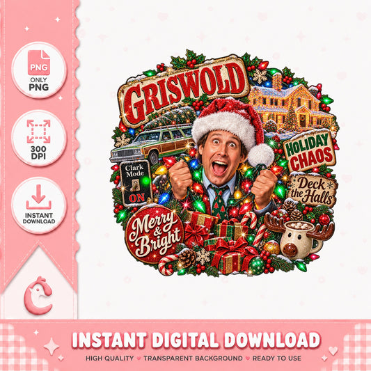 Griswold Christmas Vacation PNG, Holiday Chaos Clipart, PNG