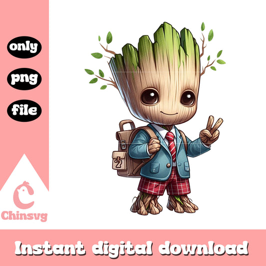 Groot character back to school png, school shooting today png