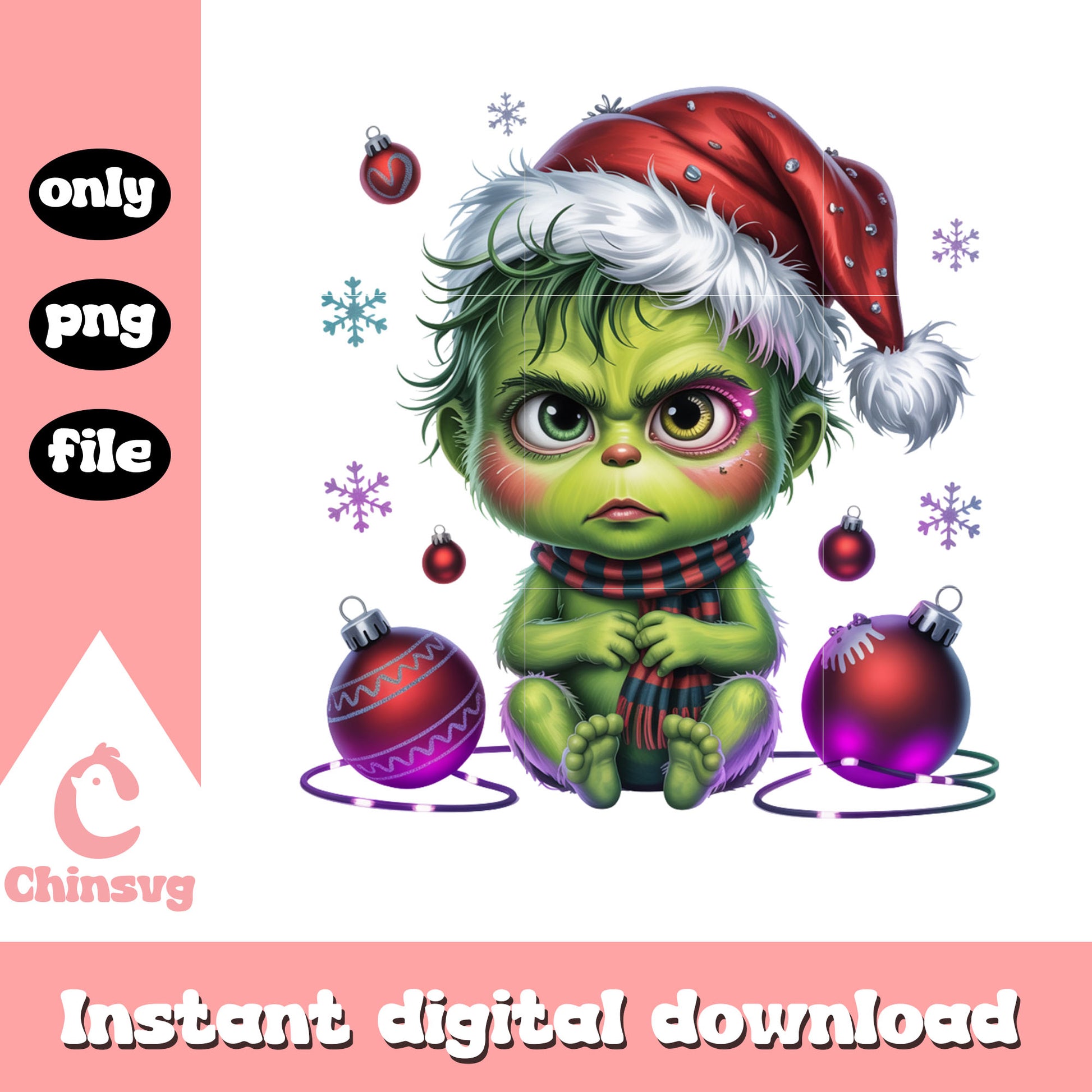Grumpy grinch christmas ornaments png, the grinch animated png