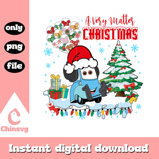 Guido car a very matter christmas png, disney pixar cars christmas​ png