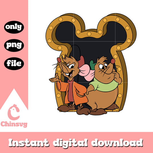 Gus and Jaq characters png, dumbo png, disney casts png