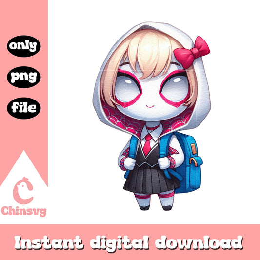 Gwen stacy marvel go to school png, school shooting today png