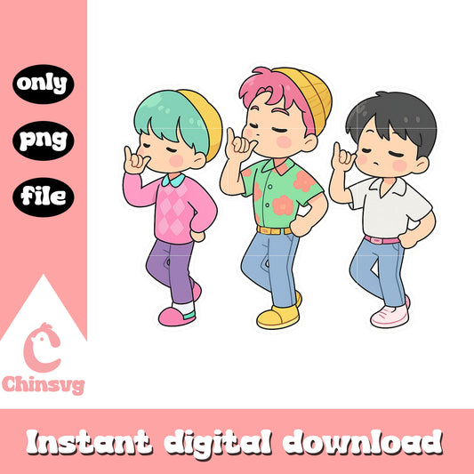 Gwi ma abby and baby saja boys members png, demon hunter movie png