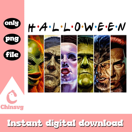 Halloween Horror movies collage Png, Halloween Horror character Png