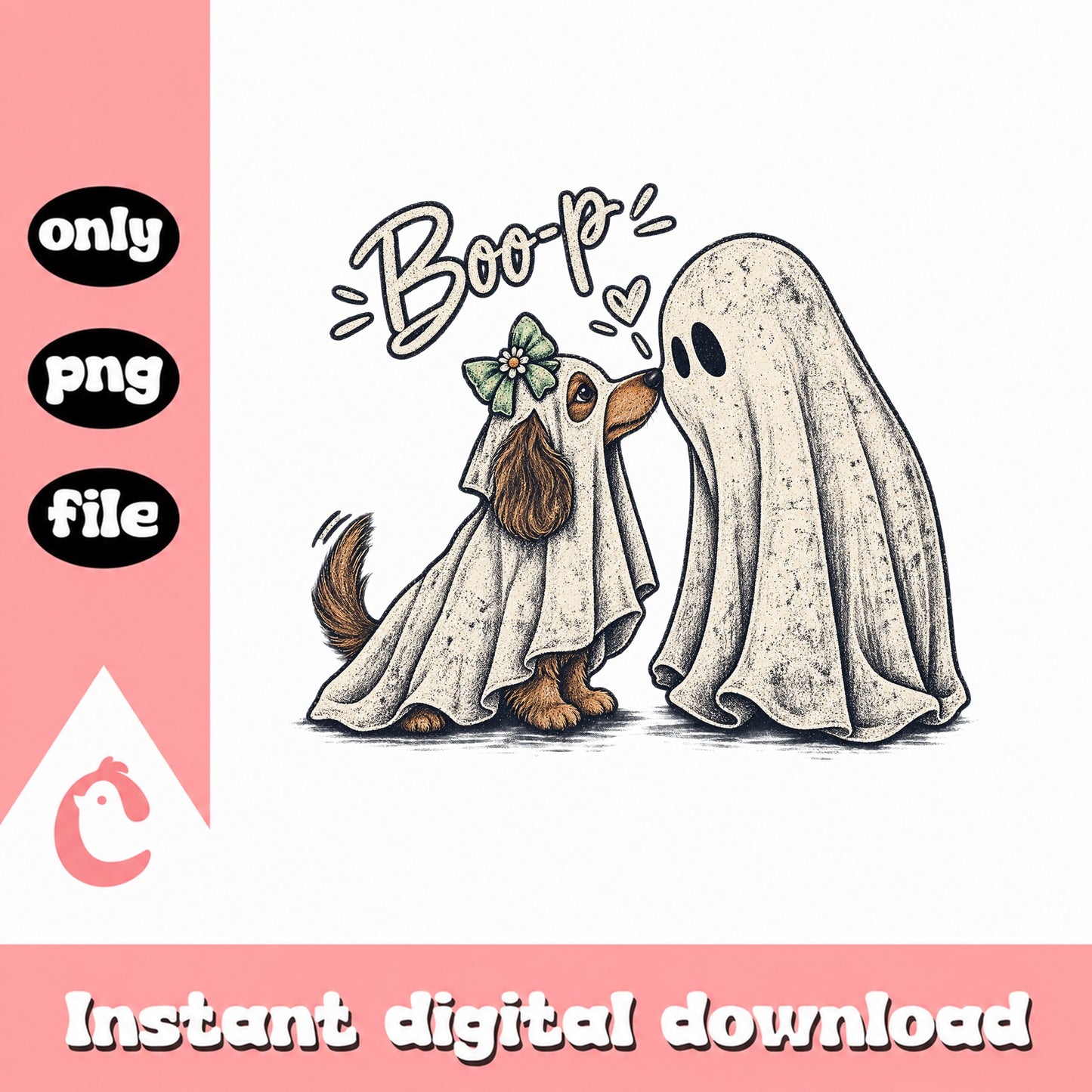 Halloween Dog Ghost Costume PNG, Boo Dachshund Clipart, Cute PNG