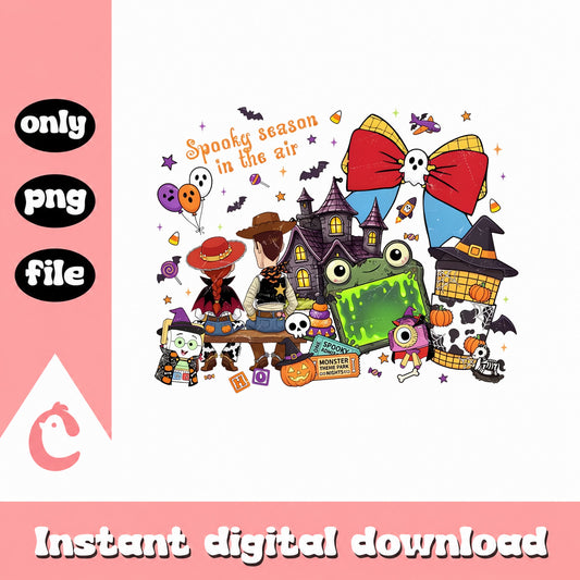 Halloween Spooky Season Bundle, Trick Or Treat Clipart, PNG