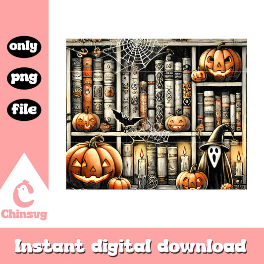 Halloween book pumpkin drawing design png, halloween decoration png