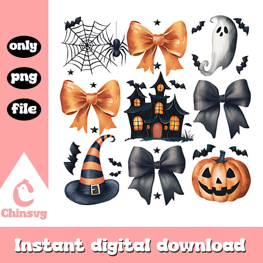 Halloween clipart design png, happy halloween clipart png