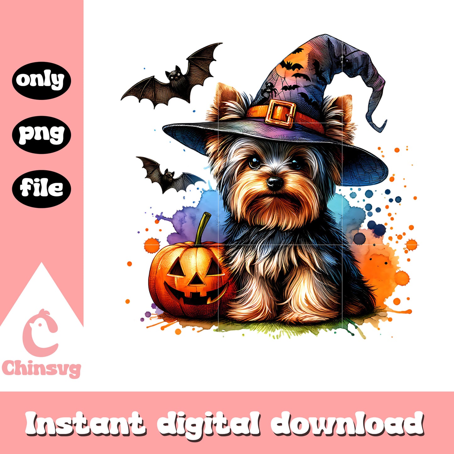 Halloween dog costume design png, horror witches png