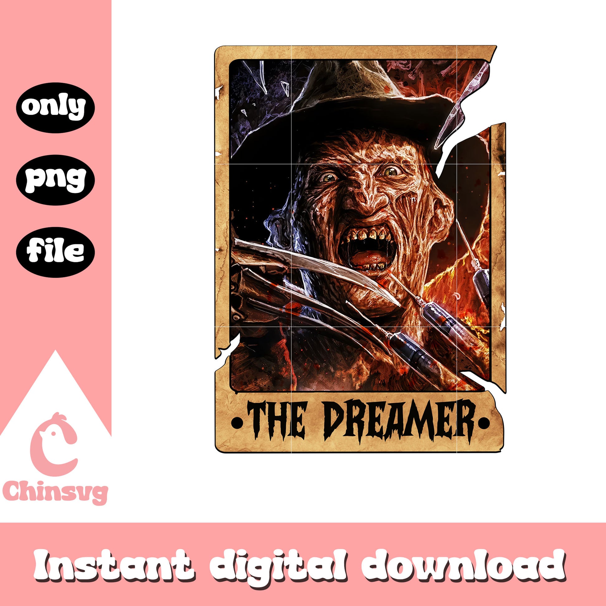 Halloween freddy krueger the dreamer png, horror movies png