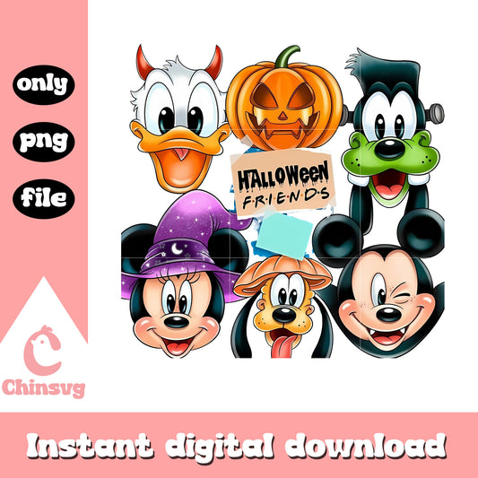Halloween friends  disney characters face png, disney characters png