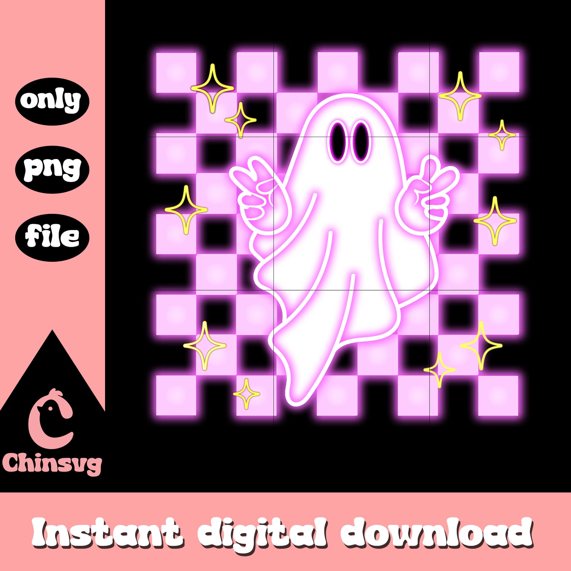 Halloween ghost neon png, cute ghost images png, halloween png