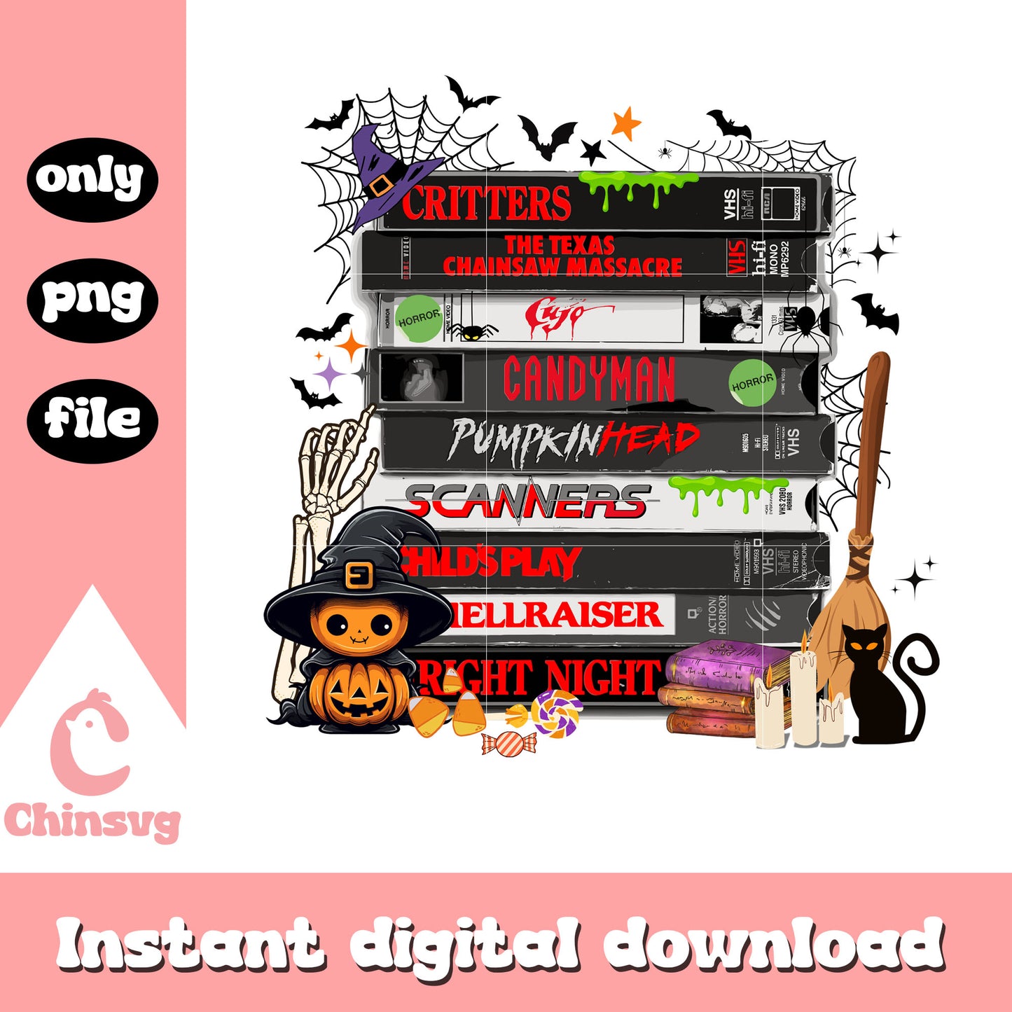 Halloween horror book design png, book club png