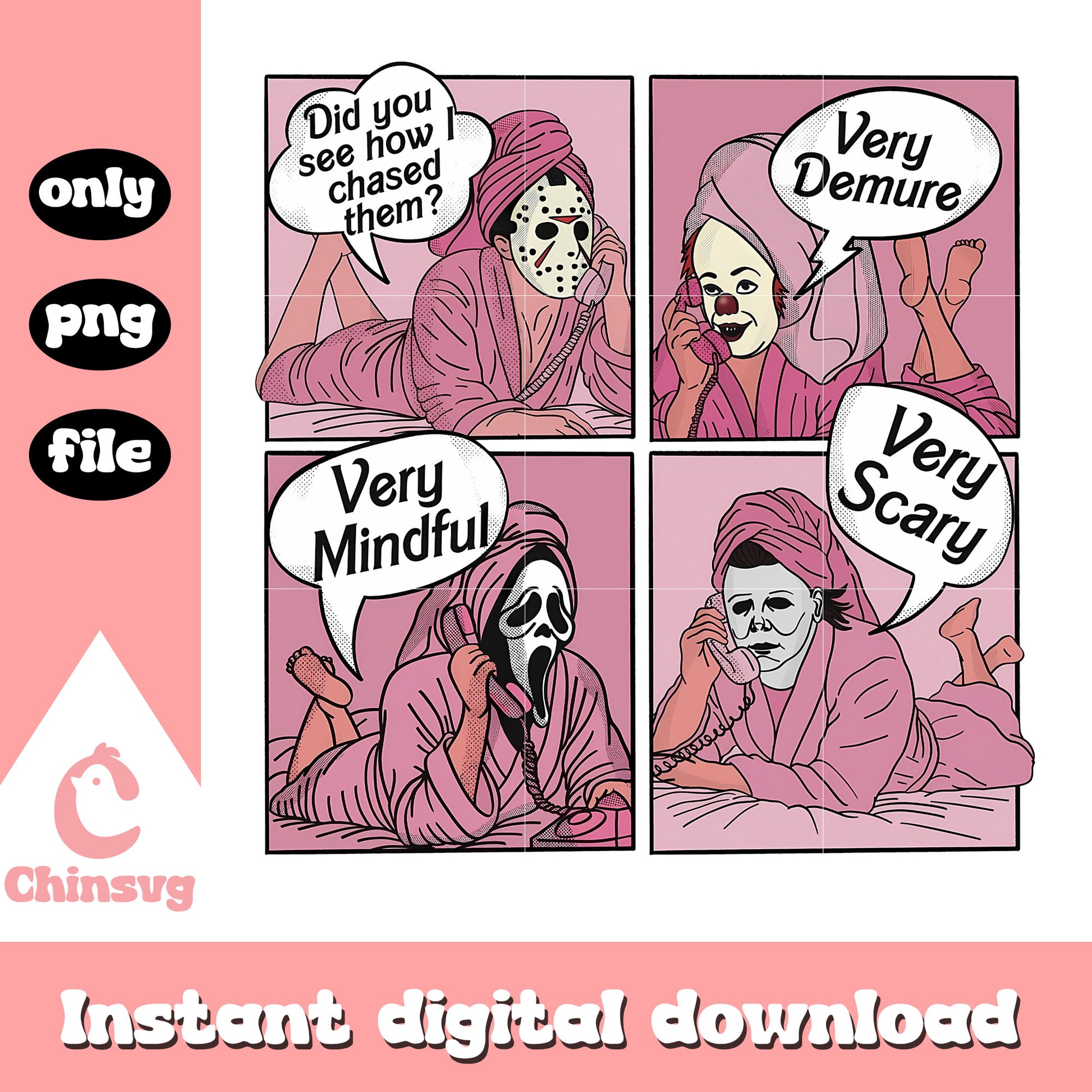 Halloween horror collage picture design png, halloween drawings png