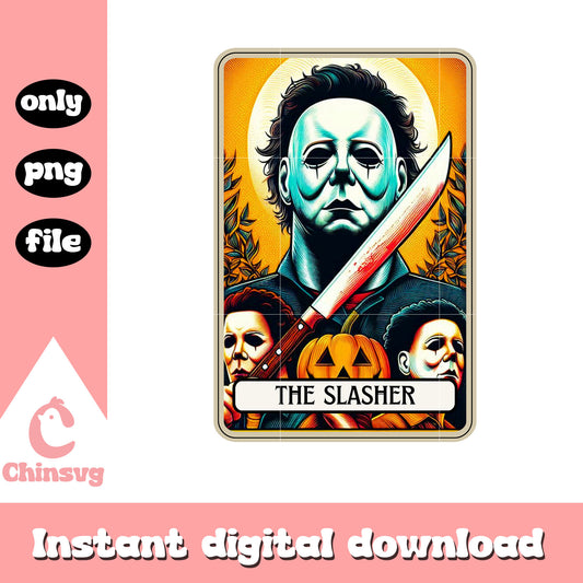 Halloween horror night michael myers png, tarot png