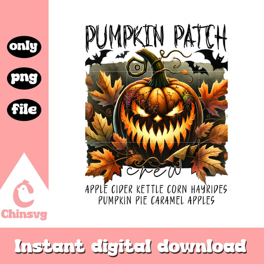 Halloween horror pumpkin patch design png, pumpkin patch png