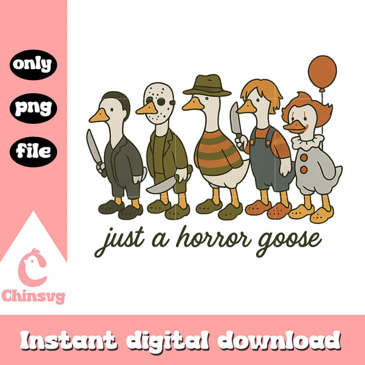 Halloween just a horror goose dedsign png, horror characters png