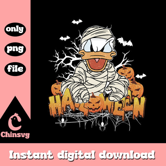 Halloween logo donald disney design png, disney decor halloween png